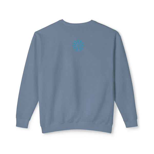 Unisex Lightweight Crewneck Sweatshirt - 'Live Free' Tiger Design