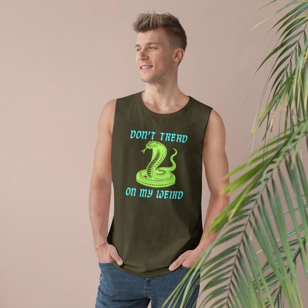 Unisex Snake Print Tank - "Don't Tread on My Weird" - Casual Summer Wear