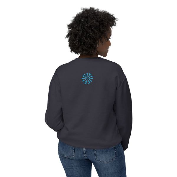 Unisex Lightweight Crewneck Sweatshirt - 'Live Free' Tiger Design