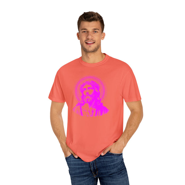 FUGITIVE TEES | SACRED NEON MAGENTA JESUS FREQUENCY TEE