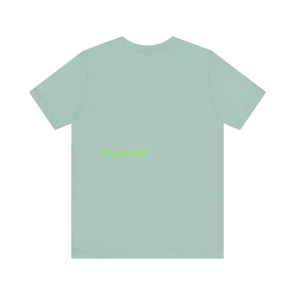 Lime Green Neon Skull Graphic Tee - Fugitive Statement Unisex Jersey Shirt