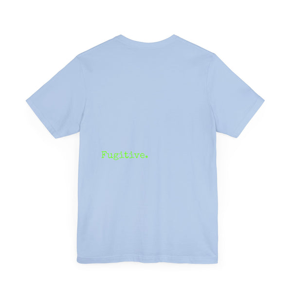 Lime Green Neon Skull Graphic Tee - Fugitive Statement Unisex Jersey Shirt