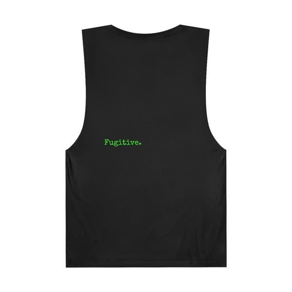 Live Free Neon Green Tiger Unisex Tank Top - Bold Graphic Tee for Adventure Seekers