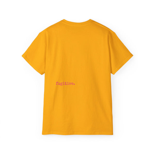 Fugitive Tees- Pink “Live Free” Jumbo Retro Roaring Tiger Head Graphic Tee