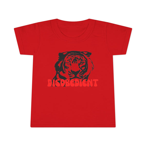 Disobedient Tiger Toddler T-Shirt - Fun and Playful Kids' Apparel