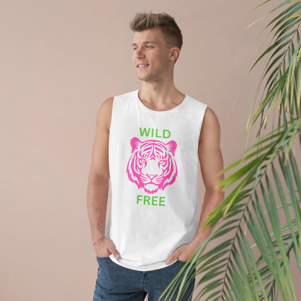 Wild & Free Unisex Tank Top - Vibrant Tiger Design