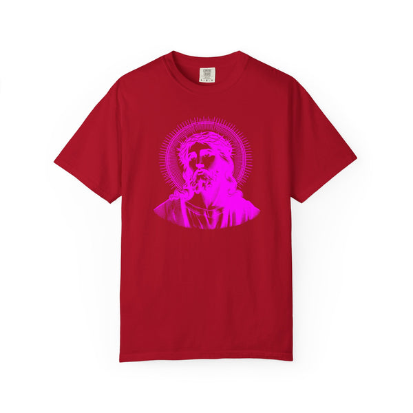 FUGITIVE TEES | SACRED NEON MAGENTA JESUS FREQUENCY TEE