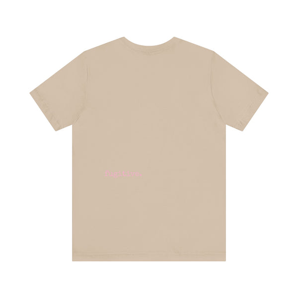 Fugitive Tees - Pink Big Foot Power Stance Front Print Graphic Tee