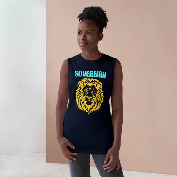 Sovereign Lion Unisex Tank Top - Bold Design for Summer Vibes