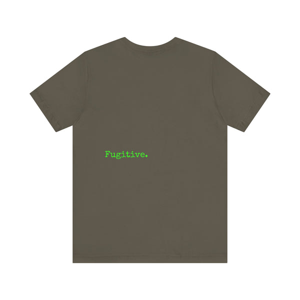 Unisex Neon Green Skull Graphic Tee - "Fugitive"