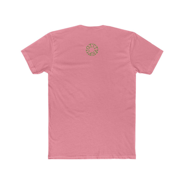 Live Free Neon Green Tiger Graphic Unisex Cotton Crew Tee