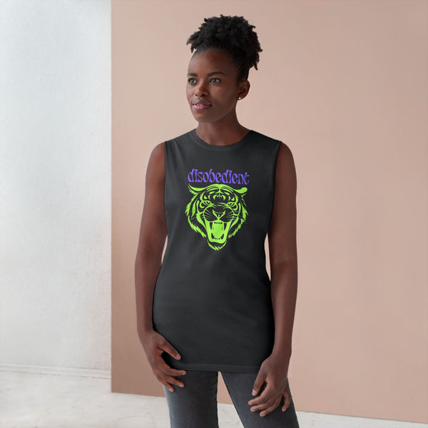 Disobedient Tiger Graphic Unisex Tank Top - Perfect for Summer Adventures