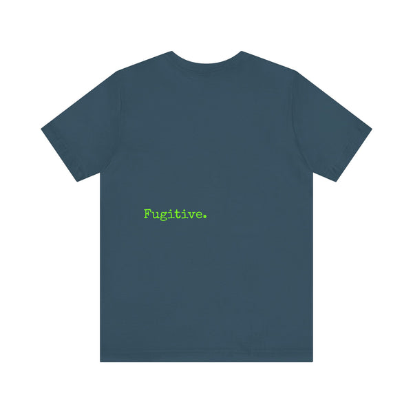 Lime Green Neon Skull Graphic Tee - Fugitive Statement Unisex Jersey Shirt