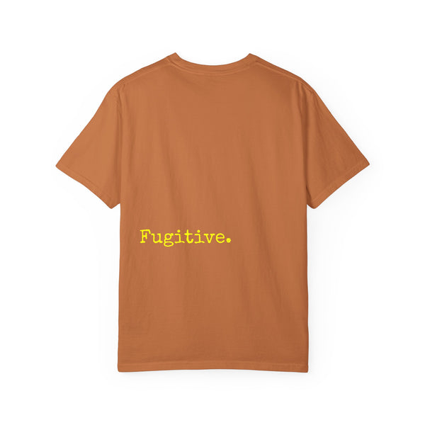 Vibrant Neon Yellow Skull Graphic T-Shirt - Unisex Garment-Dyed Tee for Casual Style