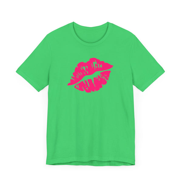 FUGITIVE TEES | NEON PINK KISS ME, DON’T MISS TEE