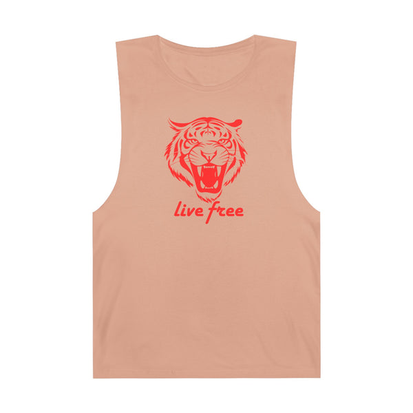 Live Free Tiger Unisex Tank Top