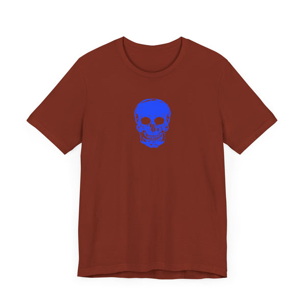 FUGITIVE TEES - NEON BLUE MINI SKULL TEE