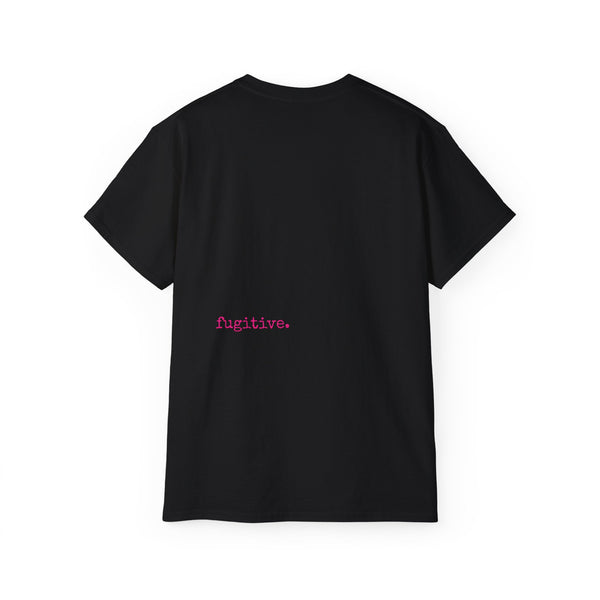 Fugitive Tees- Pink “Live Free” Jumbo Retro Roaring Tiger Head Graphic Tee