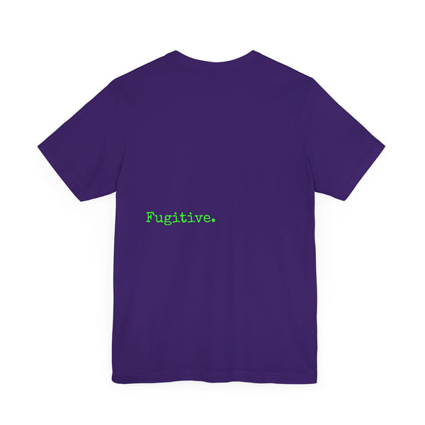 Fugitive Neon Green Skull Graphic Tee - Unisex Jersey Short Sleeve T-Shirt