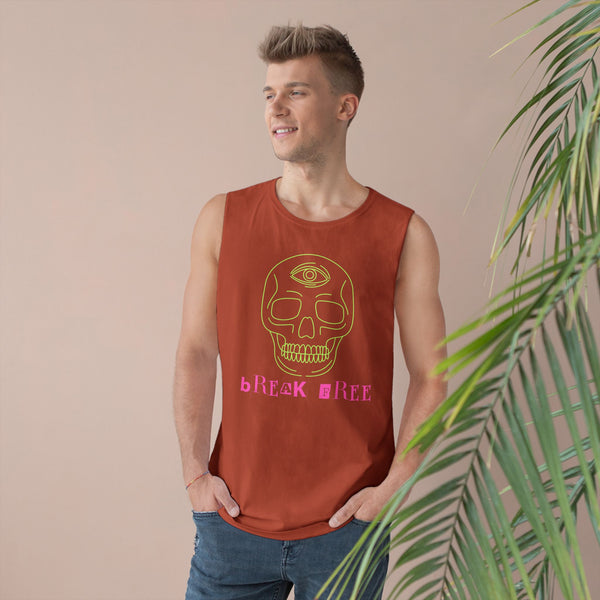 Unisex Barnard Tank - Bohemian Skull Graphic Tee for Festival Vibes
