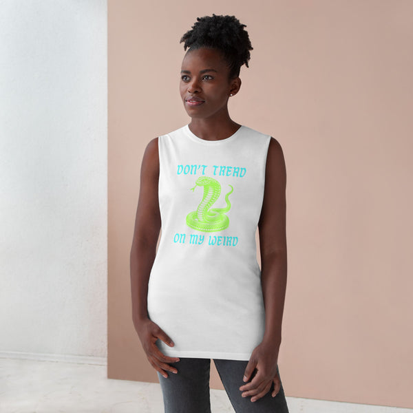Unisex Snake Print Tank - "Don't Tread on My Weird" - Casual Summer Wear