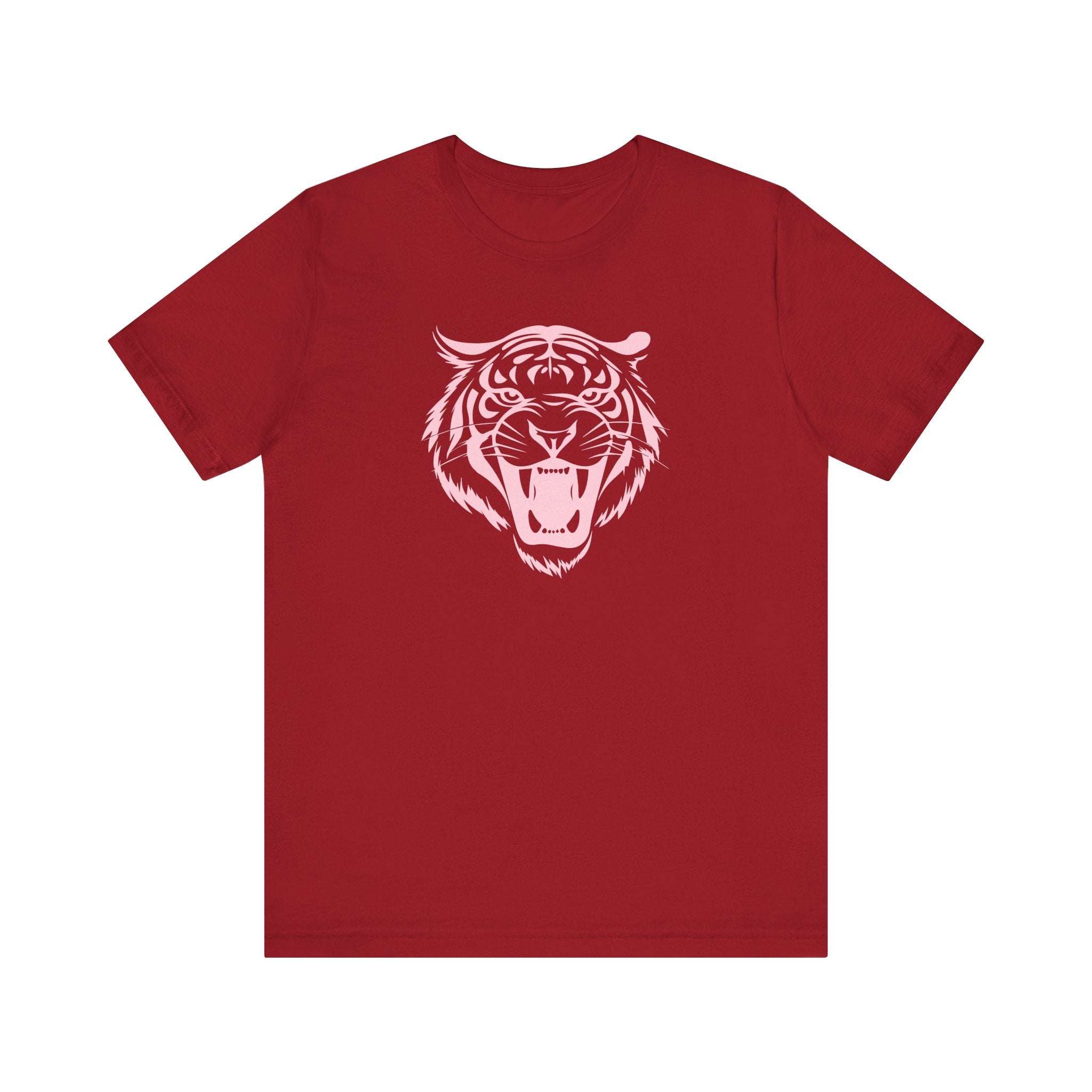 Pastel Pink Fugitive Tiger Unisex Tee - Bold Graphic T-Shirt for Statement Style