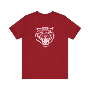 Pastel Pink Fugitive Tiger Unisex Tee - Bold Graphic T-Shirt for Statement Style