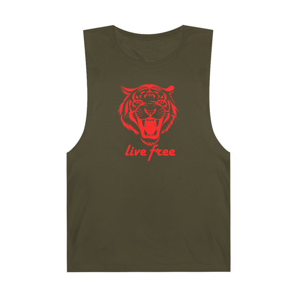 Live Free Tiger Unisex Tank Top