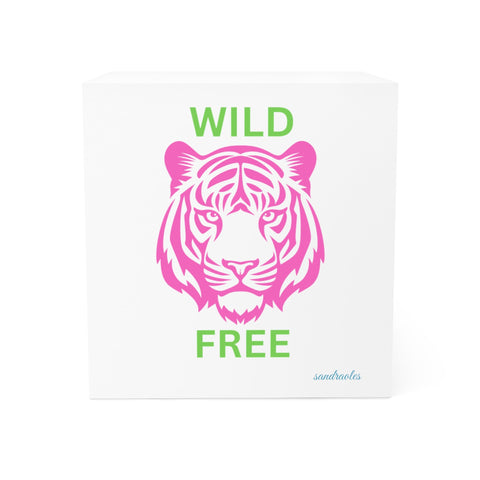 Stylish Wild Free Tiger note cube with vibrant tiger design, perfect memo pad for animal lovers.