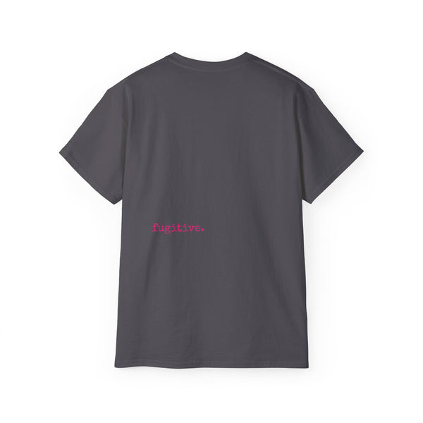 Fugitive Tees- Pink “Live Free” Jumbo Retro Roaring Tiger Head Graphic Tee