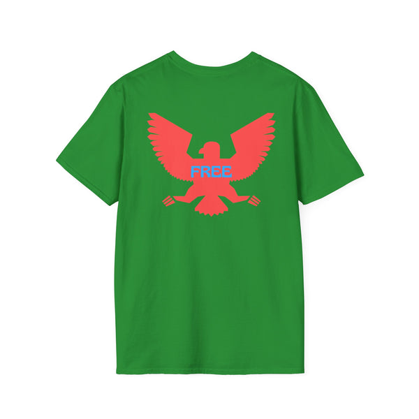 Unisex Softstyle T-Shirt - Vintage Eagle Design with 'FREE' Message
