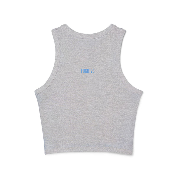 Rebel Tiger Women's Racer Tank Top - Trendy Micro Rib Style