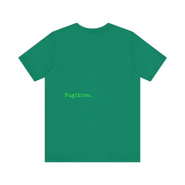 Unisex Neon Green Skull Graphic Tee - "Fugitive"