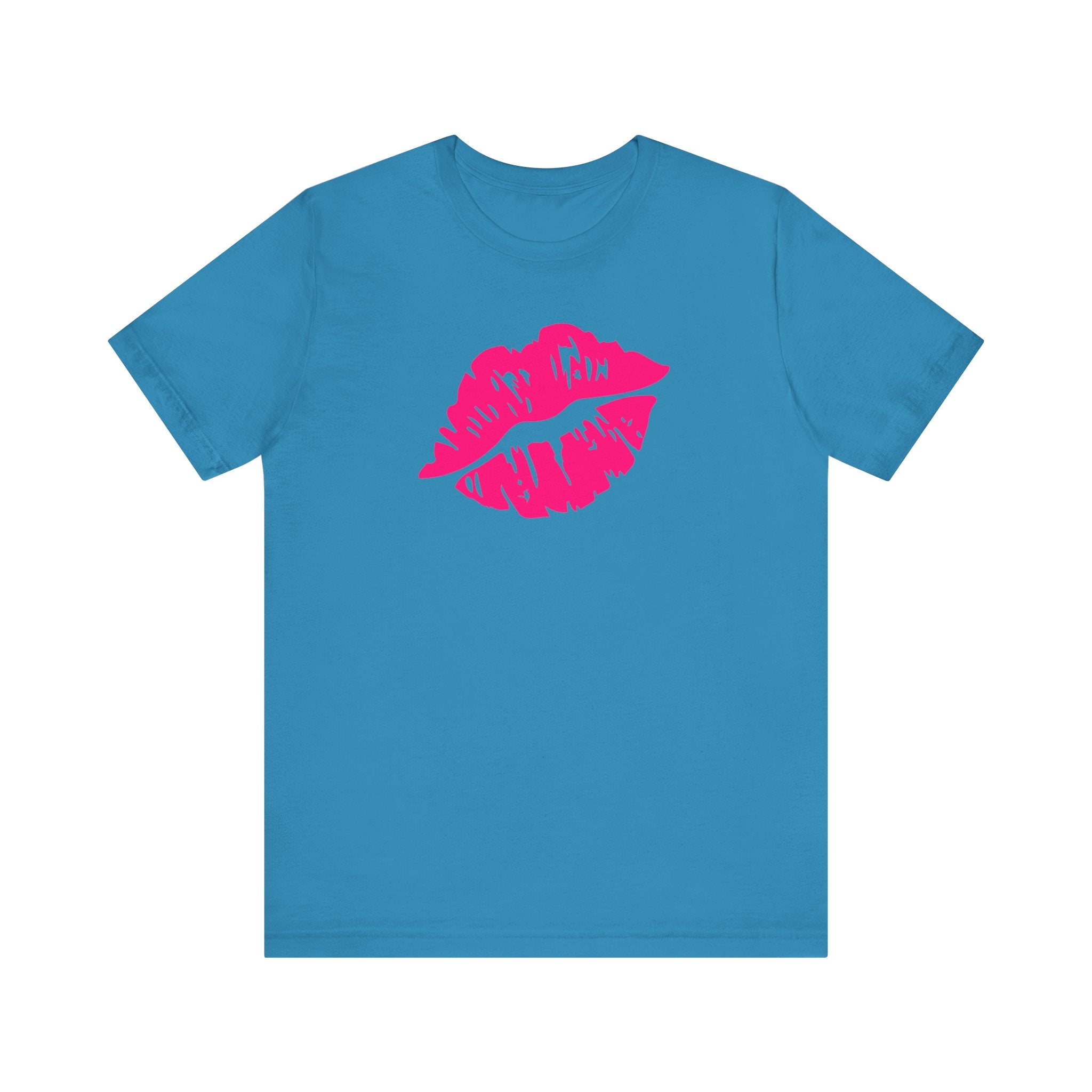 FUGITIVE TEES | NEON PINK KISS ME, DON’T MISS TEE