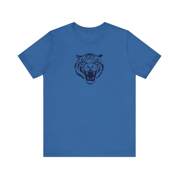 Navy Blue Tiger Spirit Unisex Tee - Fierce Tiger & Fugitive Graphic