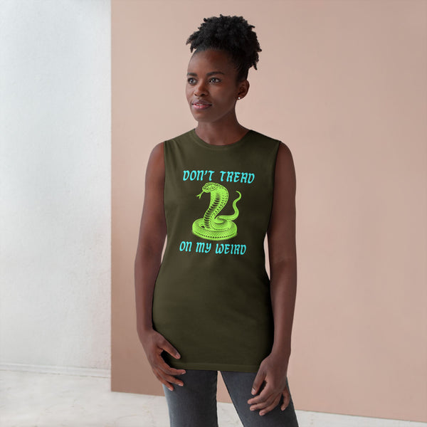 Unisex Snake Print Tank - "Don't Tread on My Weird" - Casual Summer Wear