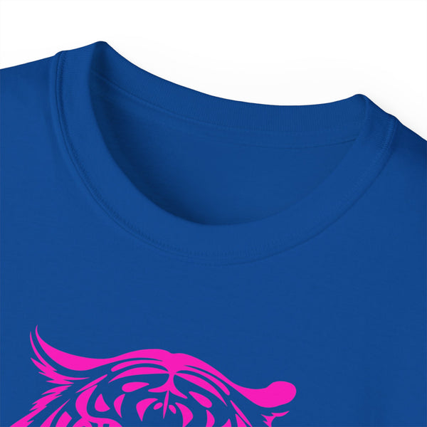 Neon Pink Live Free Tiger Graphic Tee - Unisex Ultra Cotton T-Shirt