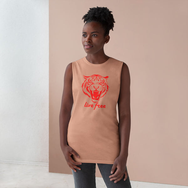 Live Free Tiger Unisex Tank Top