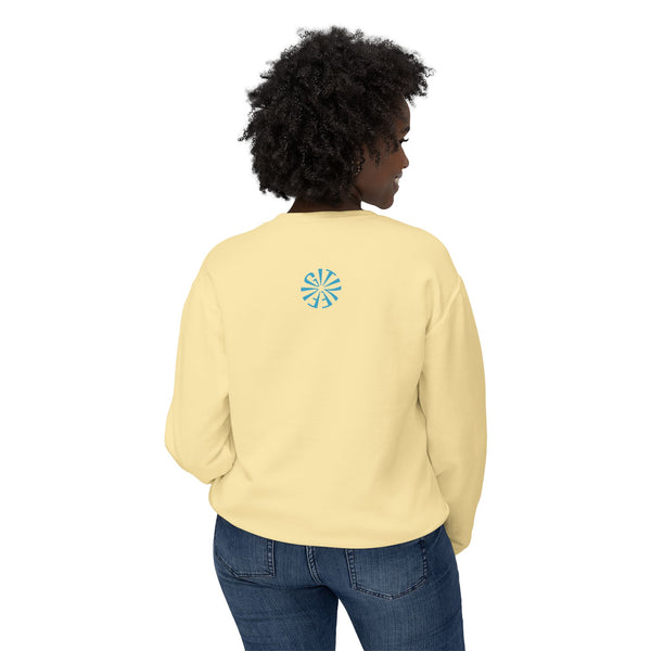 Unisex Lightweight Crewneck Sweatshirt - 'Live Free' Tiger Design