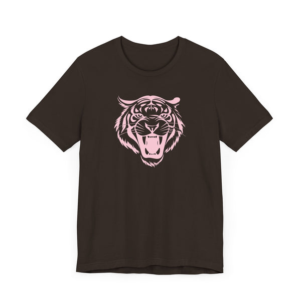 Patel Pink Fierce Tiger Graphic Tee - Unisex Jersey Short Sleeve Shirt