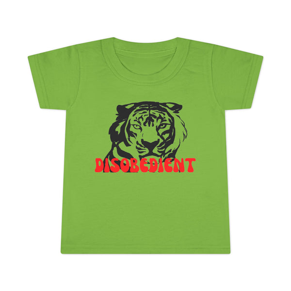 Disobedient Tiger Toddler T-Shirt - Fun and Playful Kids' Apparel