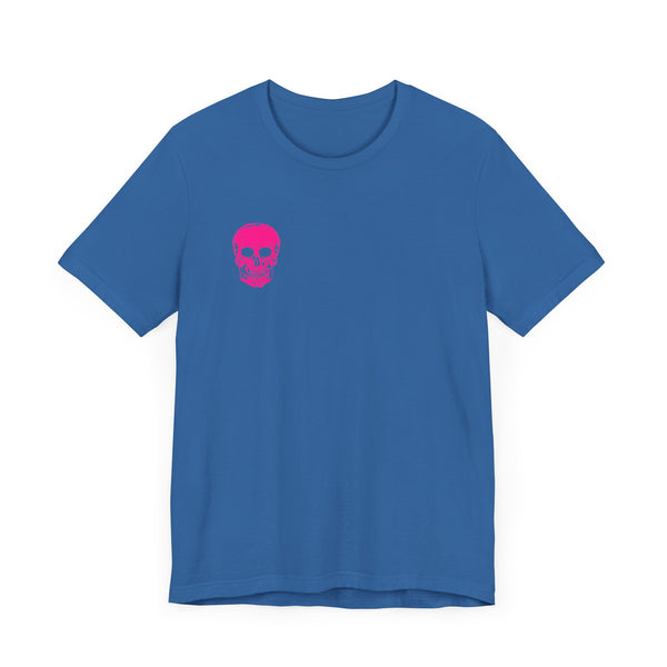 FUGITIVE TEES | NEON PINK MINI SKULL TEE