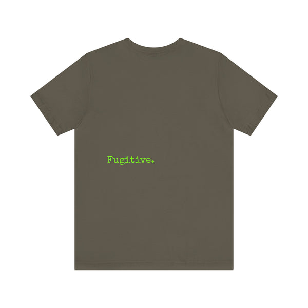 Lime Green Neon Skull Graphic Tee - Fugitive Statement Unisex Jersey Shirt
