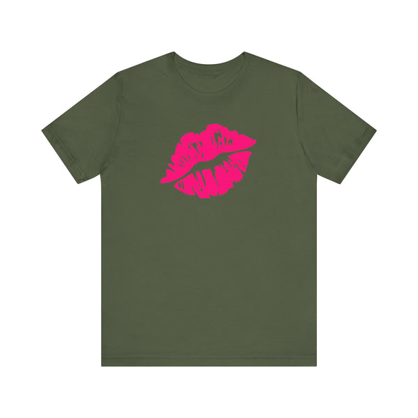 FUGITIVE TEES | NEON PINK KISS ME, DON’T MISS TEE