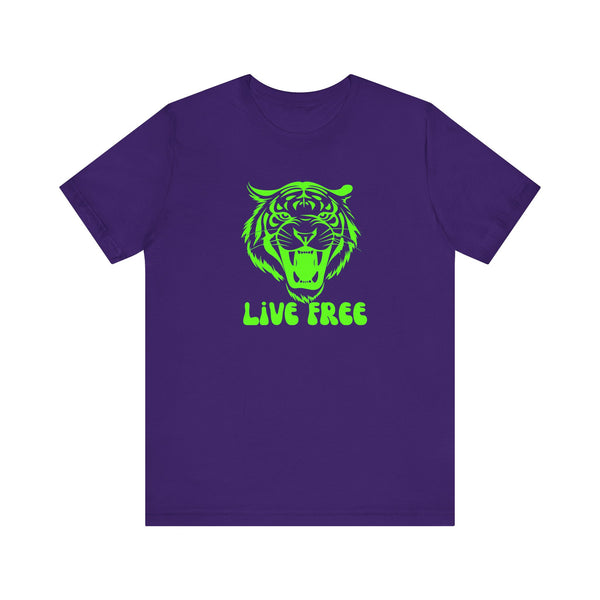 Fugitive Neon Green Live Free Tiger Graphic Tee