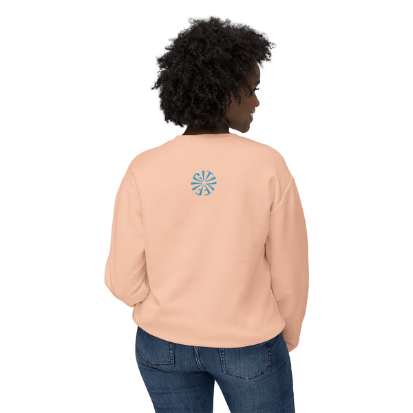 Unisex Lightweight Crewneck Sweatshirt - 'Live Free' Tiger Design