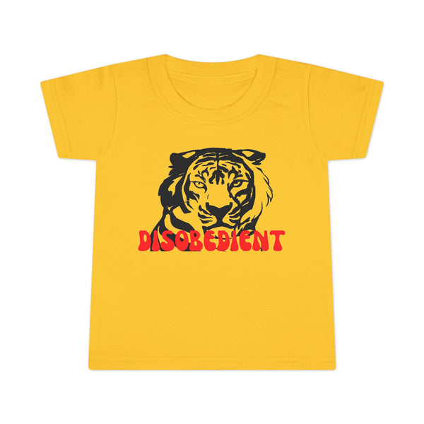 Disobedient Tiger Toddler T-Shirt - Fun and Playful Kids' Apparel