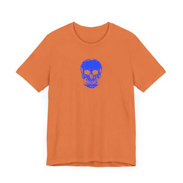 FUGITIVE TEES - NEON BLUE MINI SKULL TEE
