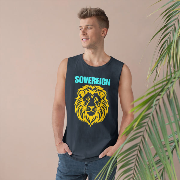 Sovereign Lion Unisex Tank Top - Bold Design for Summer Vibes