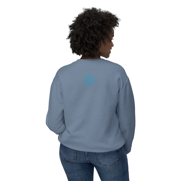 Unisex Lightweight Crewneck Sweatshirt - 'Live Free' Tiger Design